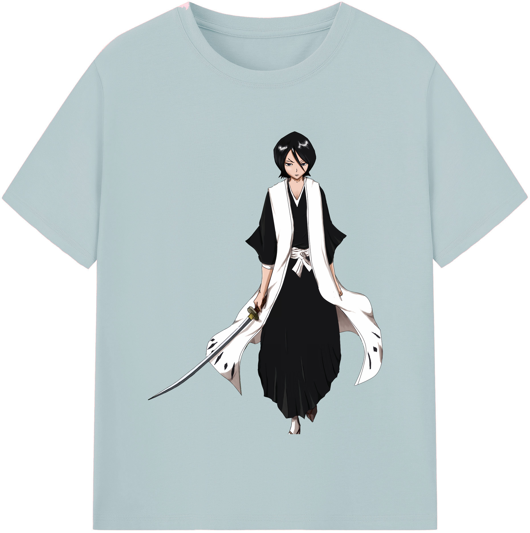 （画像用） ブリーチ 朽木ルキア BLEACH Kuchiki Rukia 綿100％半袖Tシャツ（フロントプリント）